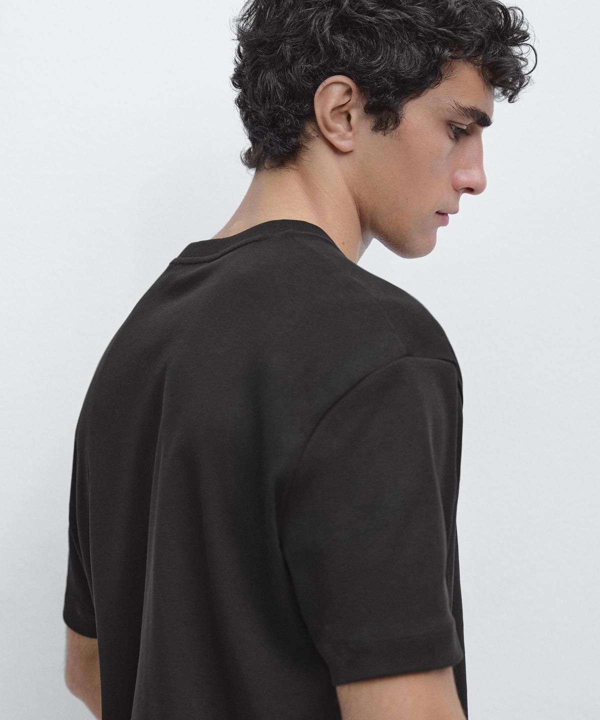 마시모두띠(MASSIMO DUTTI) 100% 코튼 반팔 티셔츠