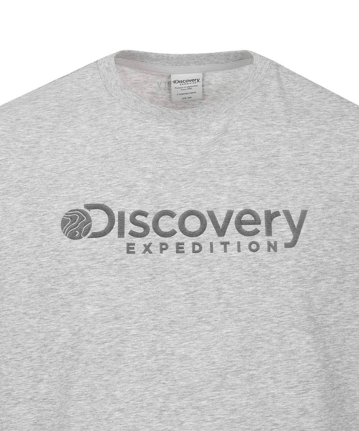 디스커버리 익스페디션(DISCOVERY EXPEDITION) 남성 프레시벤트 로건 반팔티셔츠 (M/GREY)