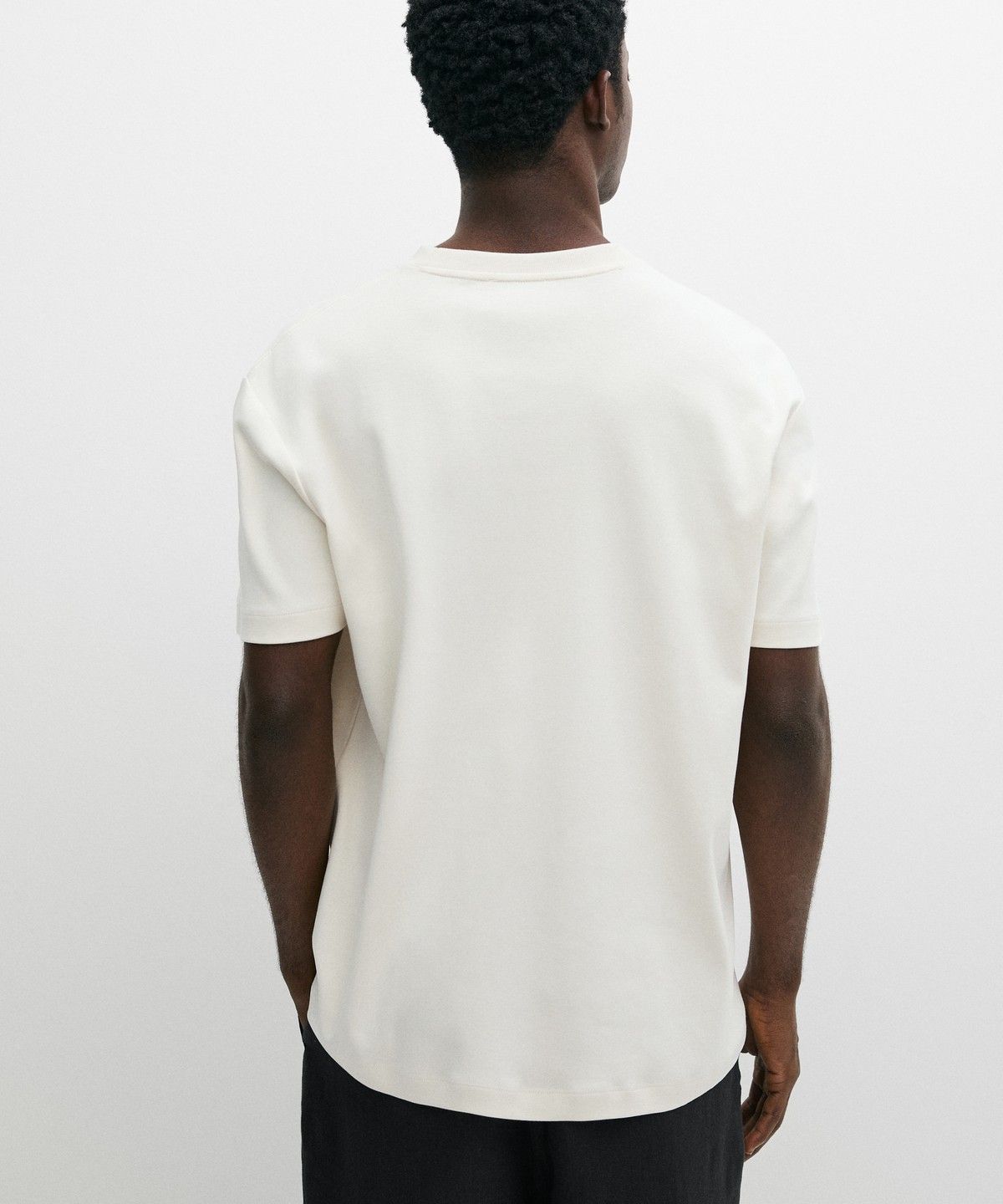 마시모두띠(MASSIMO DUTTI) 100% 코튼 반팔 티셔츠