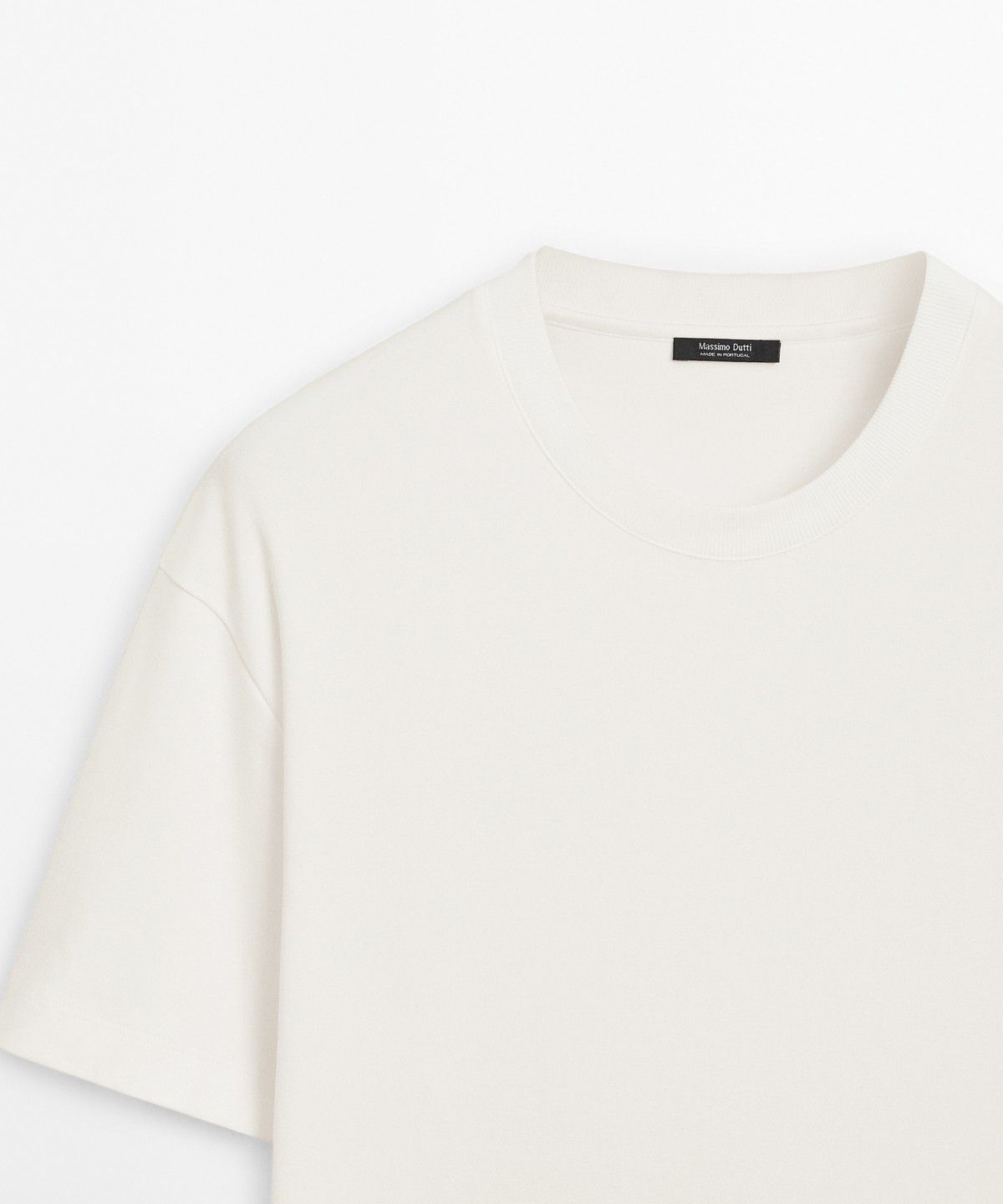 마시모두띠(MASSIMO DUTTI) 100% 코튼 반팔 티셔츠