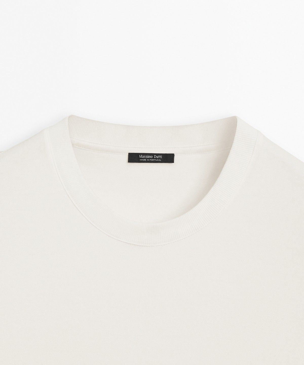 마시모두띠(MASSIMO DUTTI) 100% 코튼 반팔 티셔츠