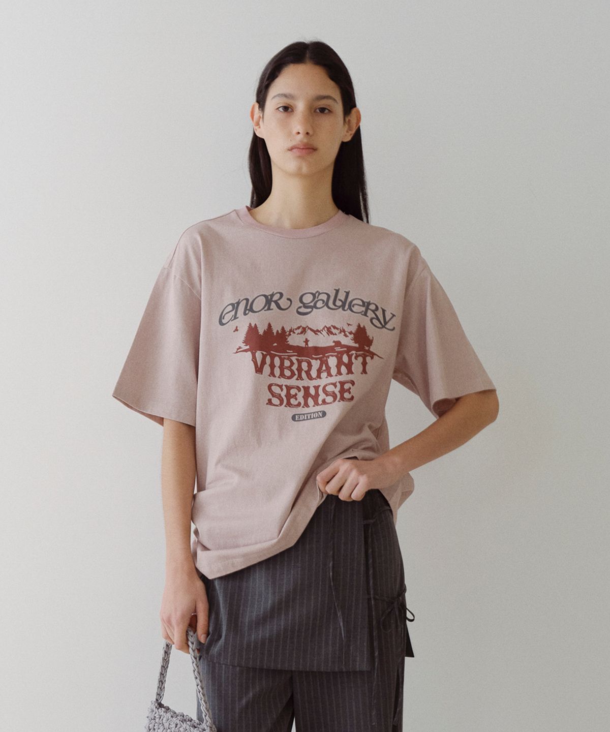 엔오르(EN OR) VIBRANT SENSE T-SHIRT - PINK