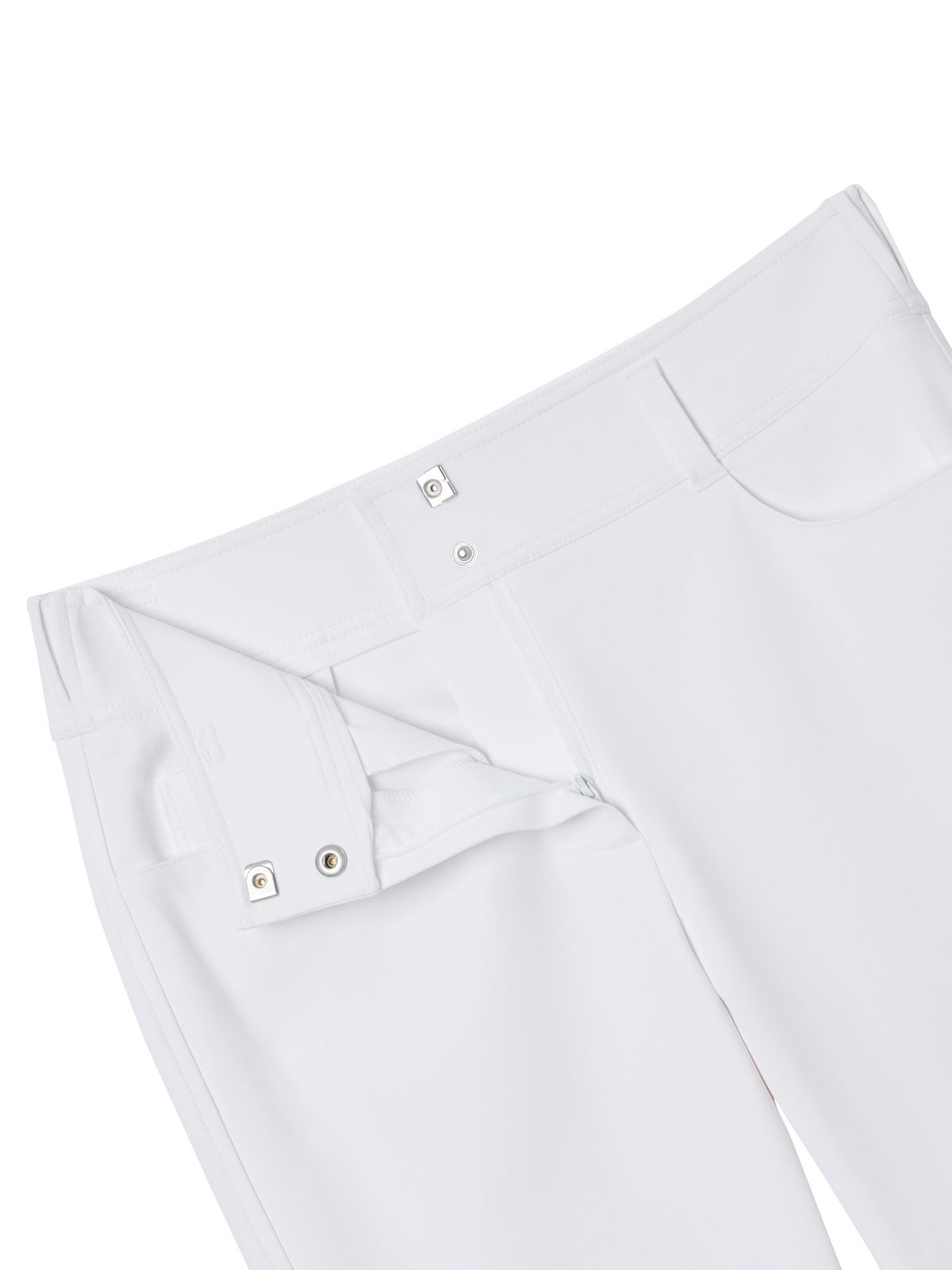 와이드앵글(WIDEANGLE) CO 아트웍 포인트 부츠컷 팬츠 L_White