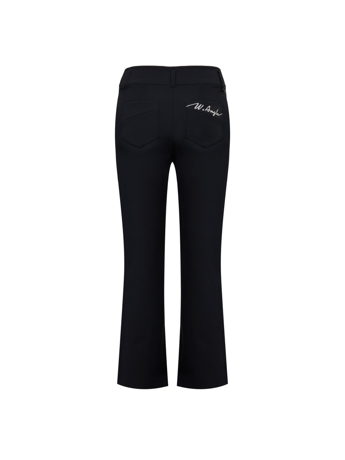와이드앵글(WIDEANGLE) CO 아트웍 포인트 부츠컷 팬츠 L_Black