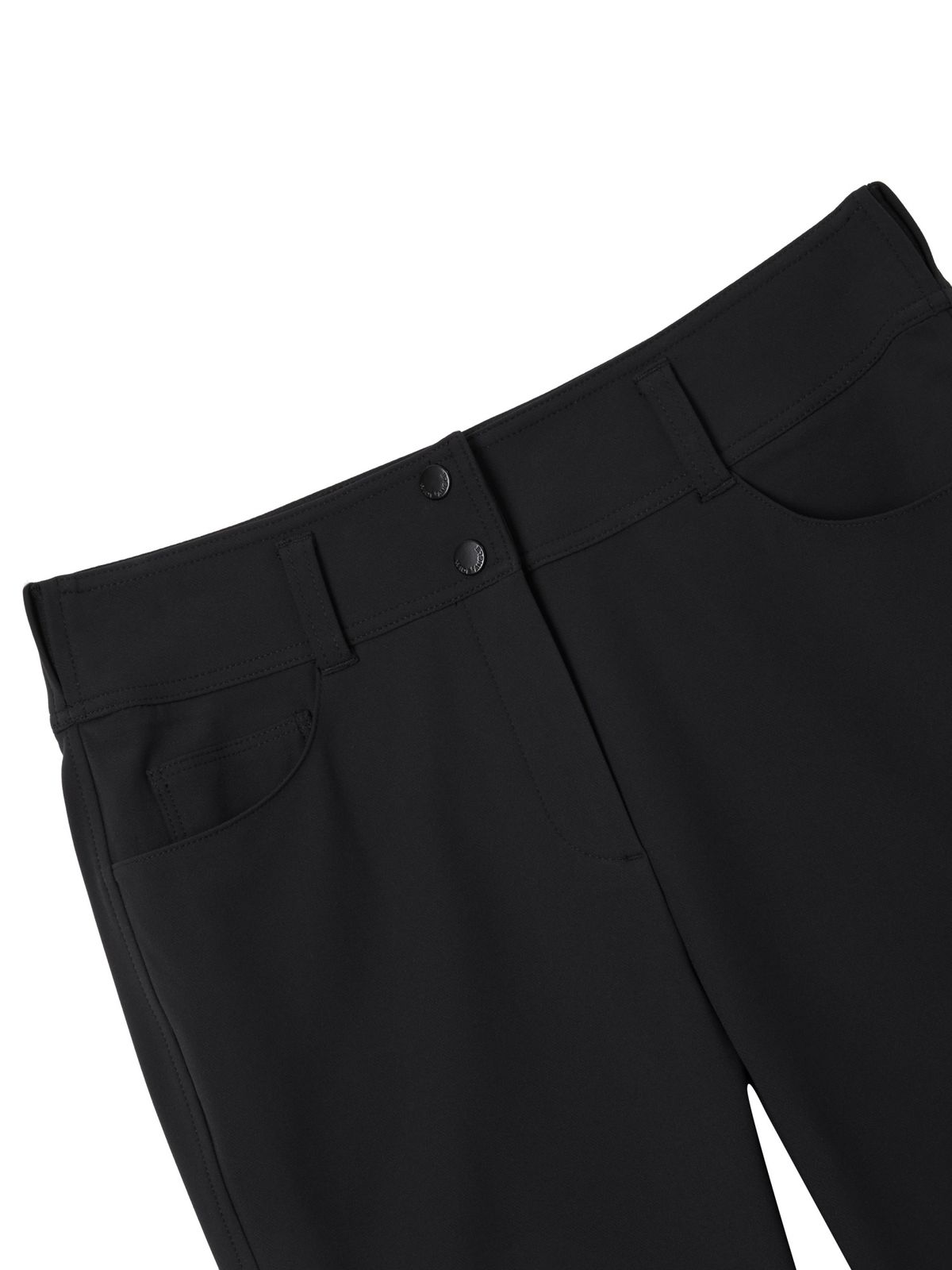 와이드앵글(WIDEANGLE) CO 아트웍 포인트 부츠컷 팬츠 L_Black