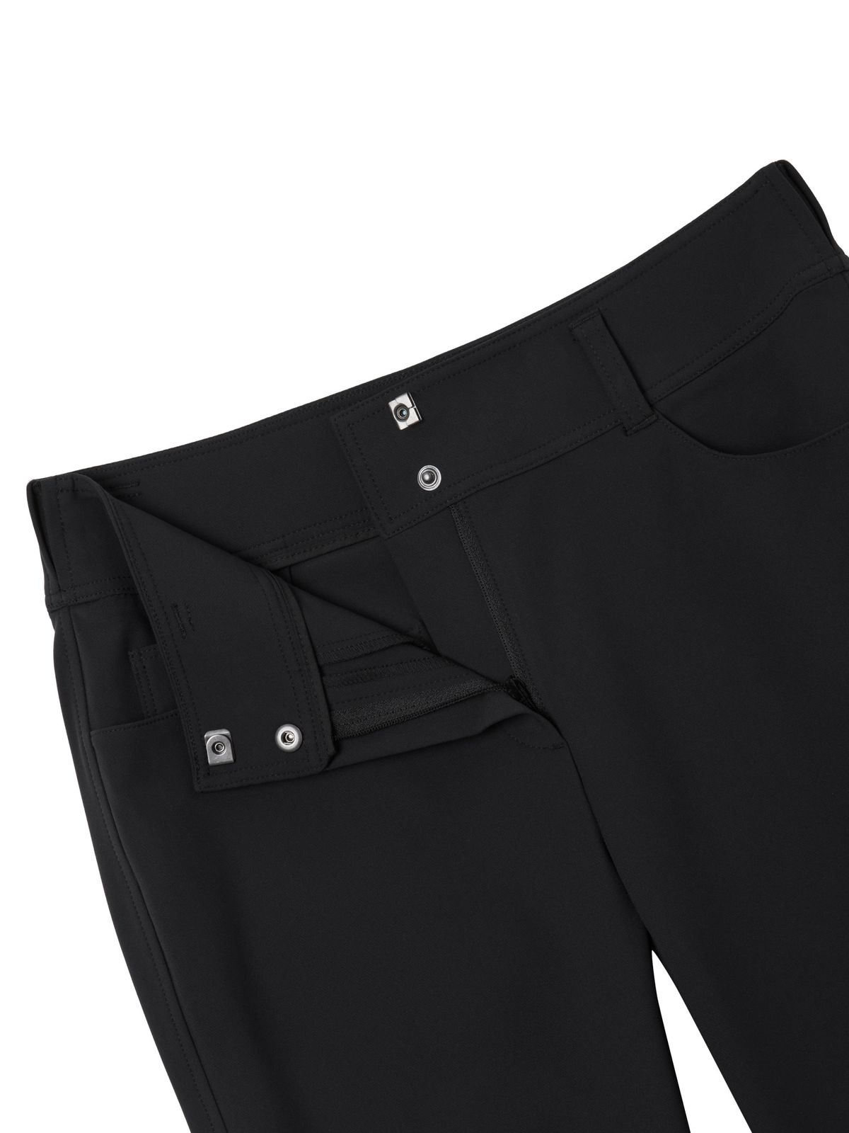 와이드앵글(WIDEANGLE) CO 아트웍 포인트 부츠컷 팬츠 L_Black