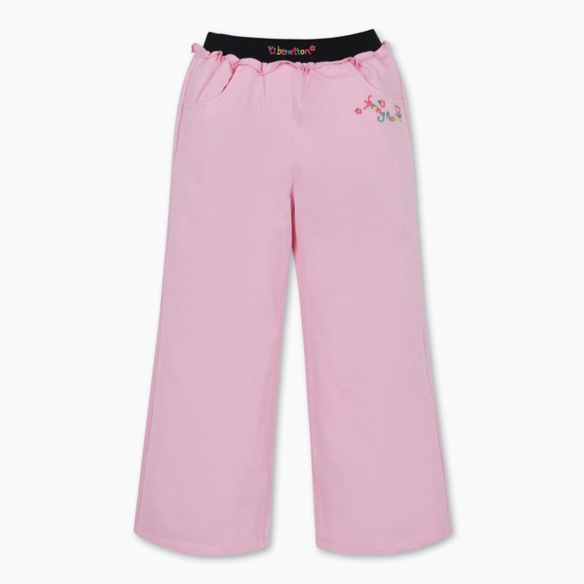 베네통키즈(BENETTONKIDS) 컬러스 부츠컷 말랑 팬츠_QATP03611PK