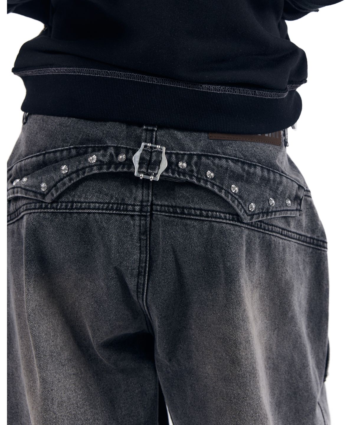 아캄(AAKAM) Steve Double Knee Denim Pants (Gray)