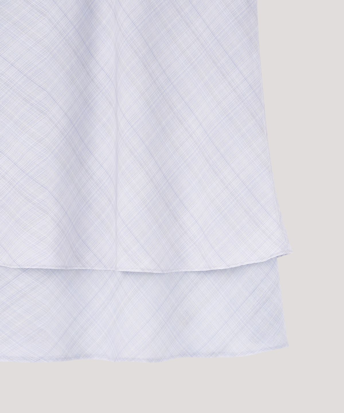 더 릴(THE LILLE) Check Double Skirt_Skyblue