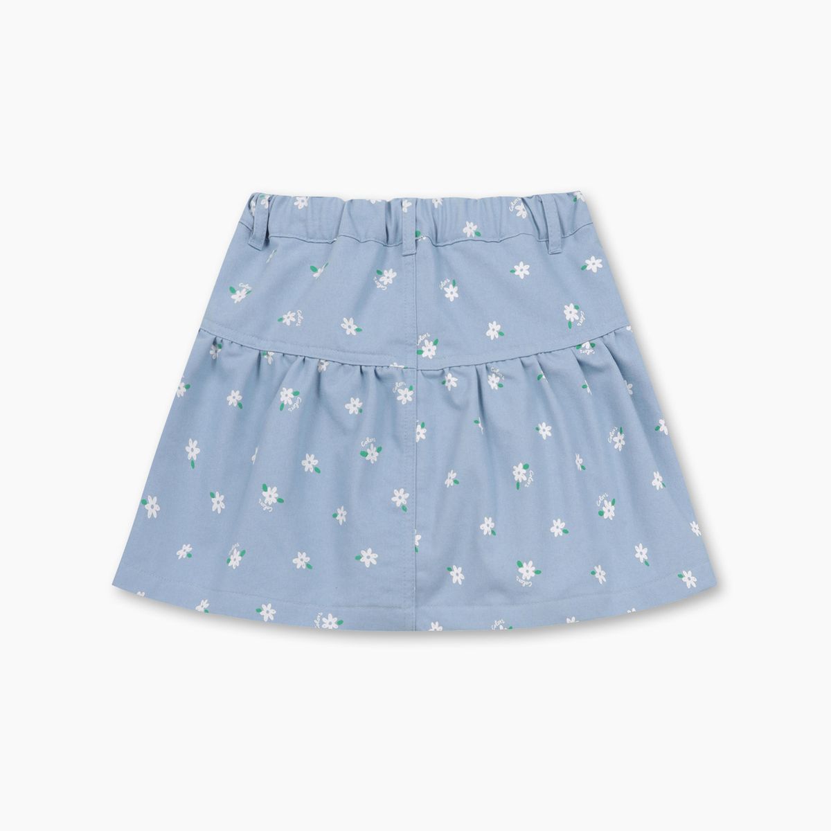 베네통키즈(BENETTONKIDS) 데이지 가든 해지 데님 스커트_QASK03611BL