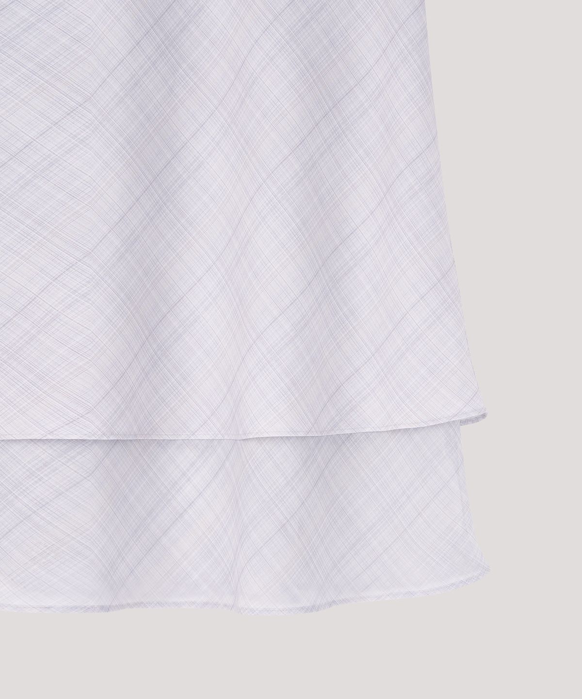 더 릴(THE LILLE) Check Double Skirt_Gray