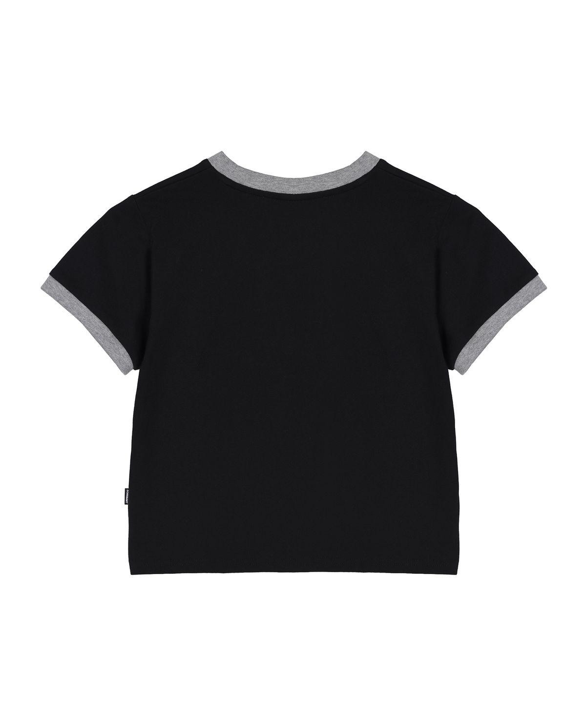 도미넌트(DOMINANT) 3 Star Horse Patch Crop T-Shirt_Black