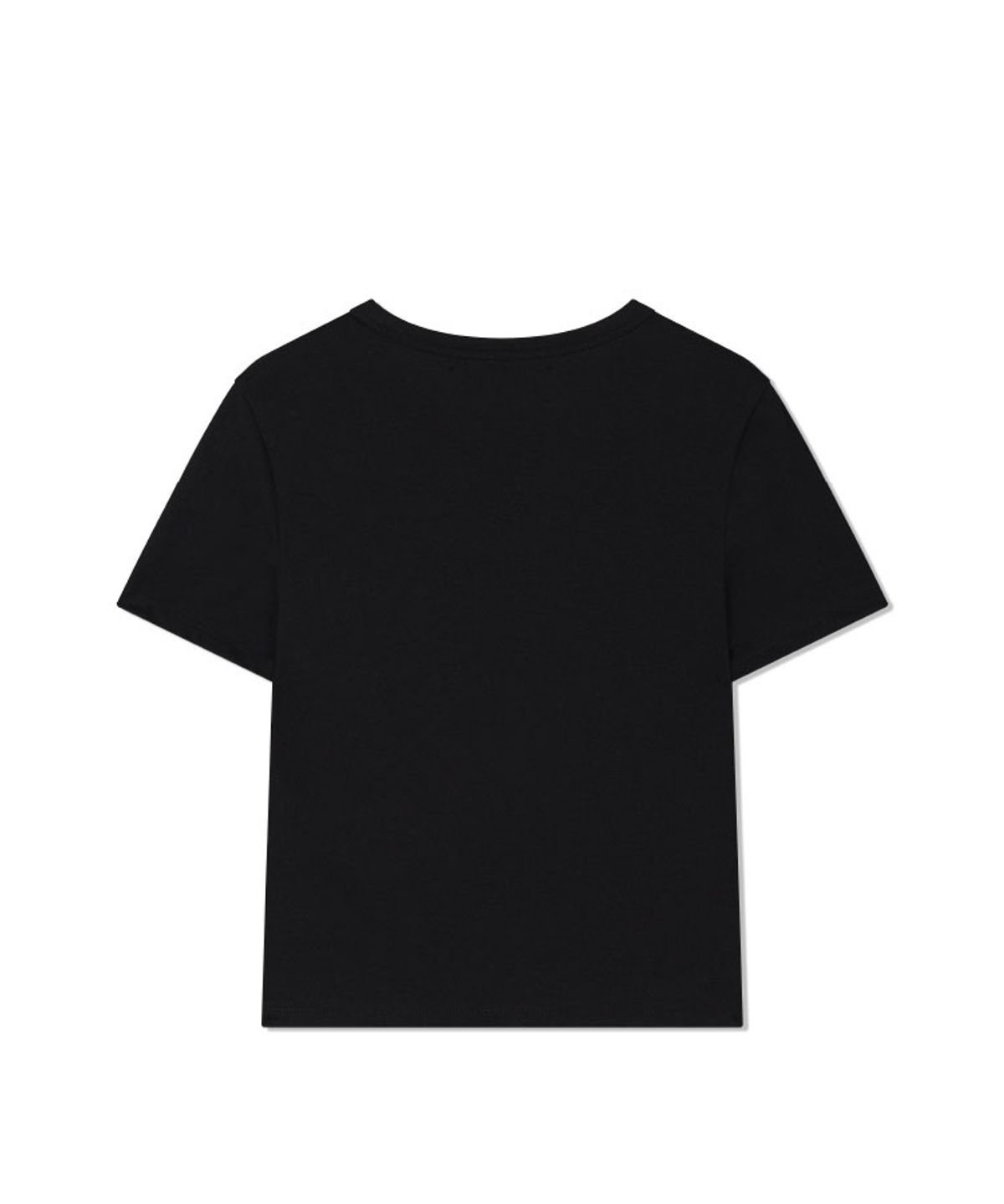 구월십일(GUWOLSIBIL) LACE PATCH SHORT-SLEEVED TOP BLACK