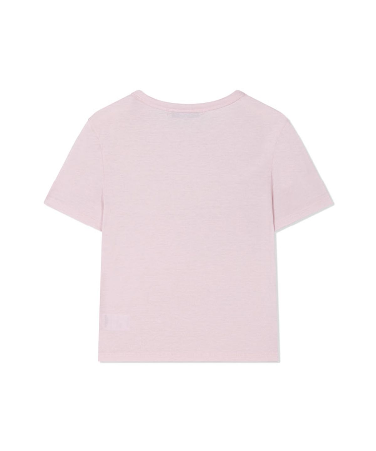 구월십일(GUWOLSIBIL) LACE PATCH SHORT-SLEEVED TOP PINK