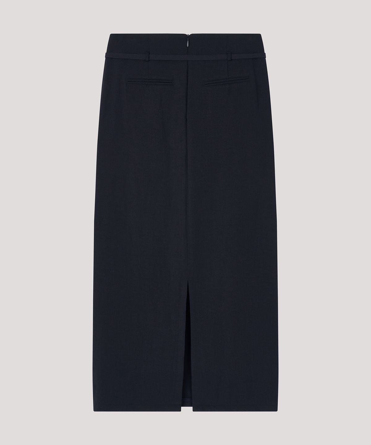 더 릴(THE LILLE) Belt Long Skirt_Navy