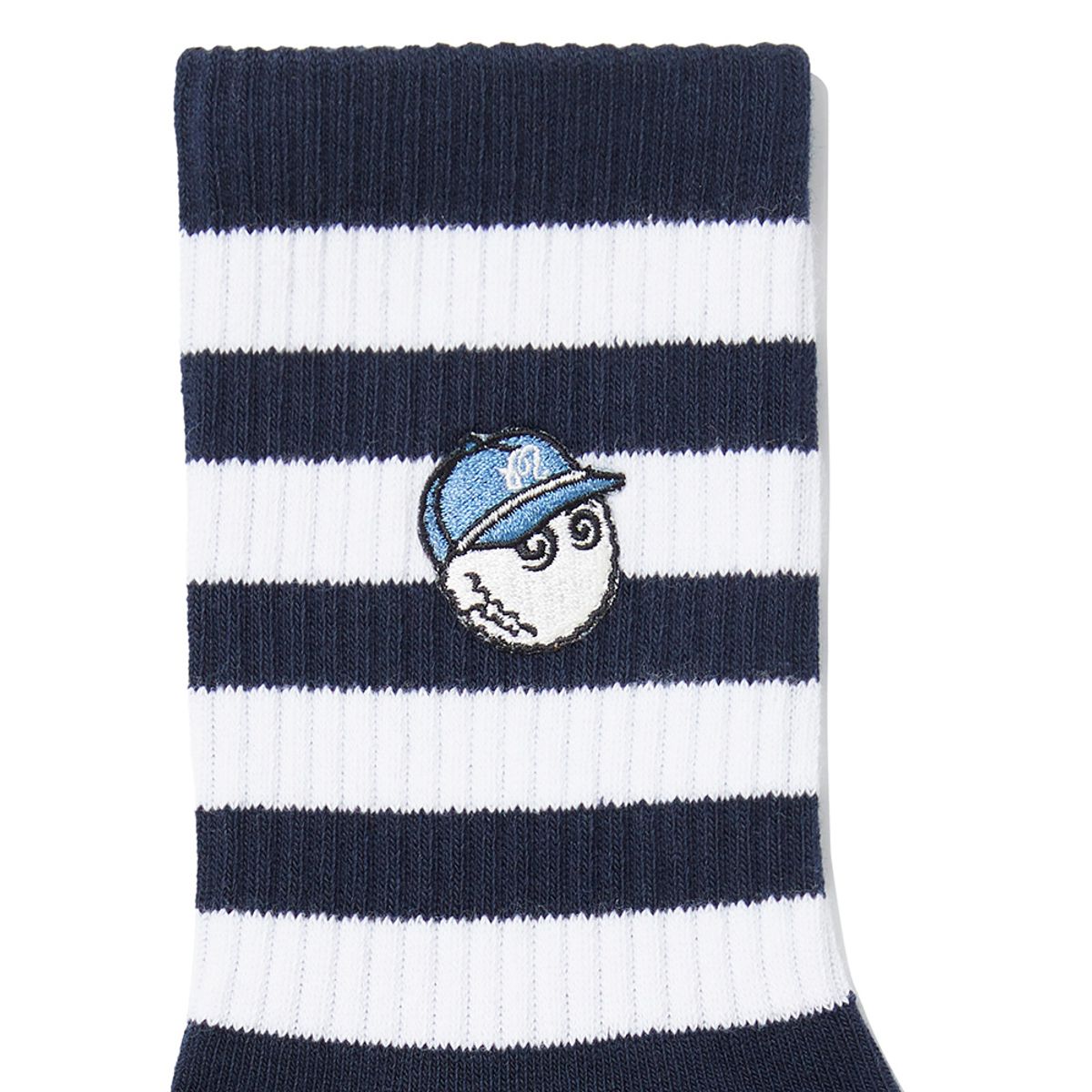 말본 골프(MALBON GOLF) 언발란스 스트라이프 와펜 크루삭스 NAVY