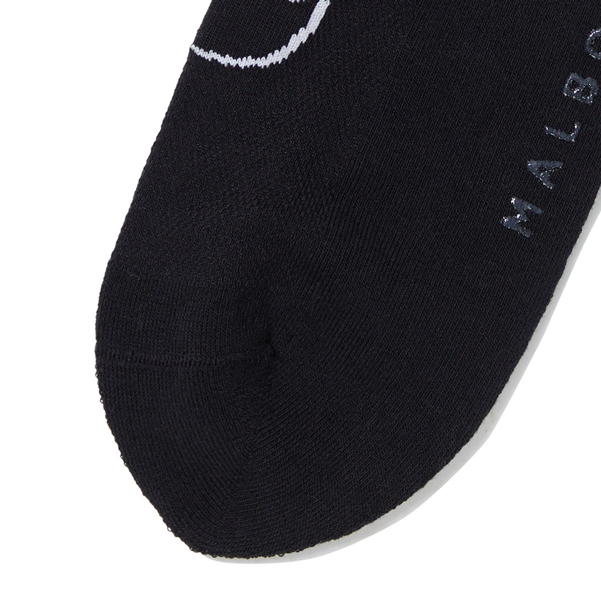 말본 골프(MALBON GOLF) 버킷 포인트 로고 자카드 앵클삭스 BLACK