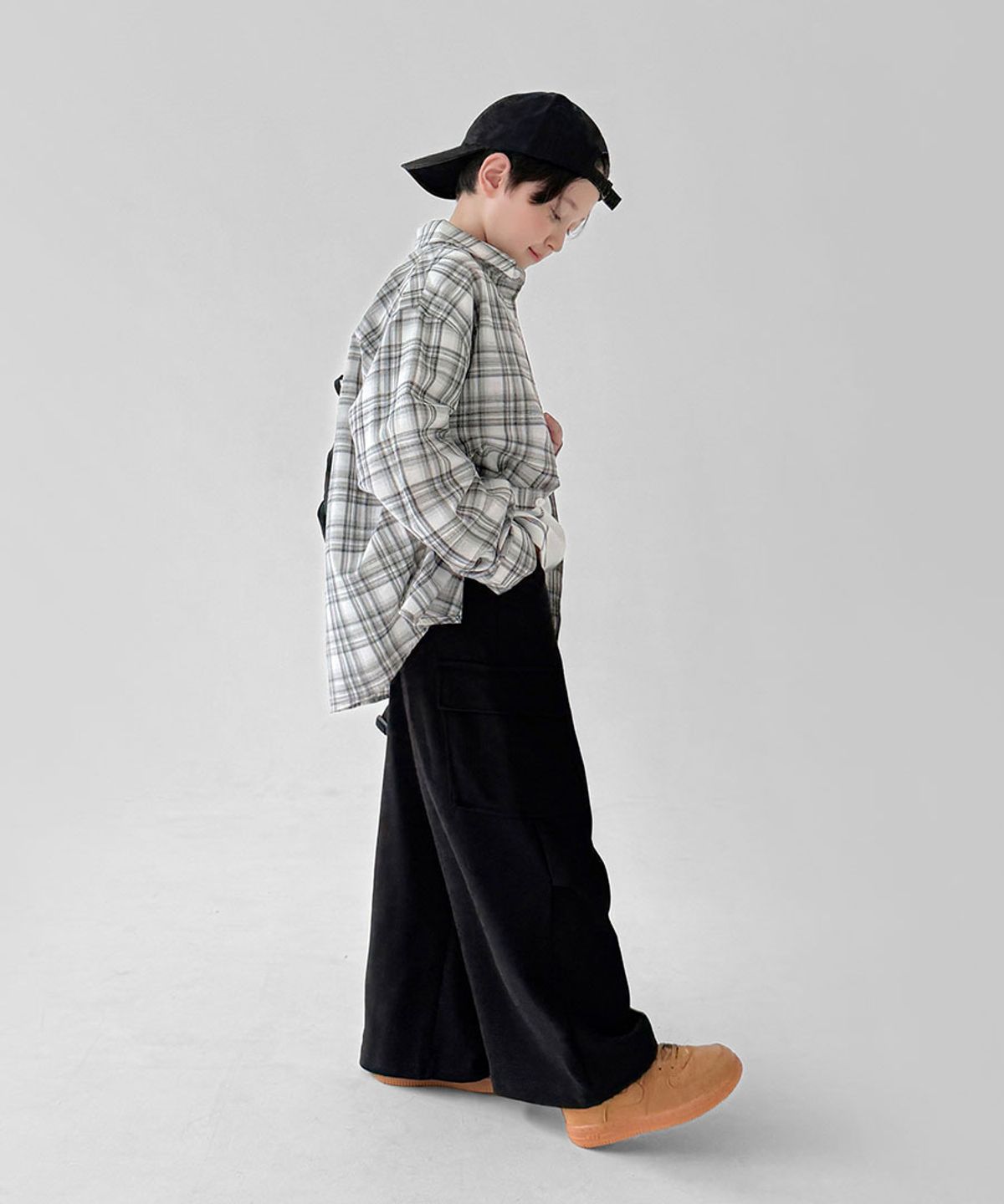 베리클로젯(BERRYCLOSET) 아몬드 체크 셔츠