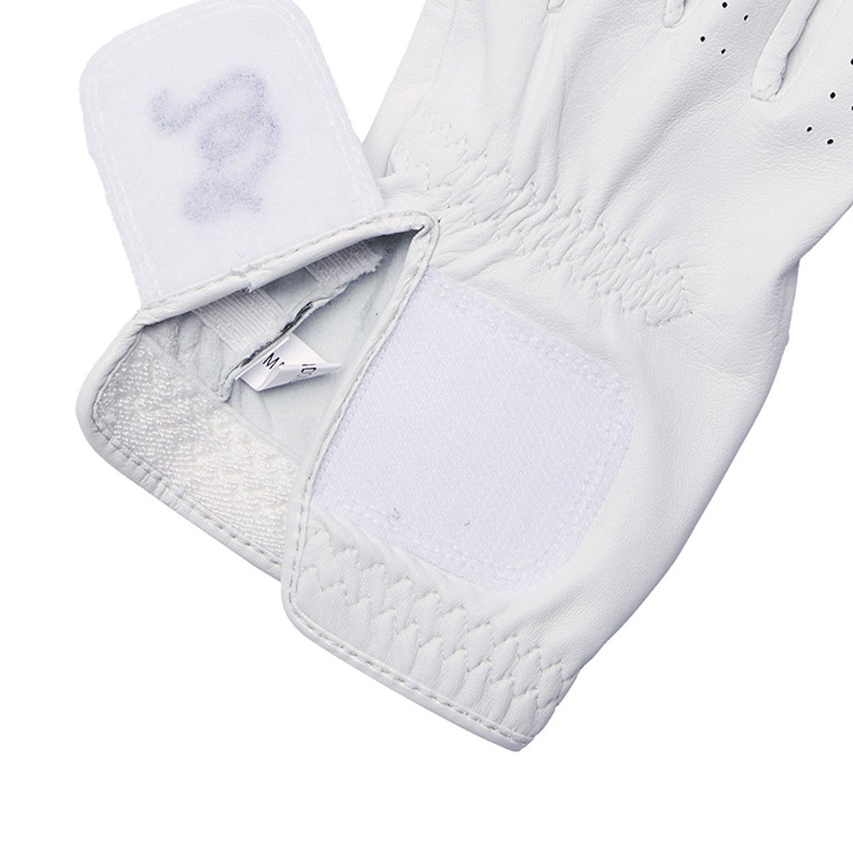말본 골프(MALBON GOLF) 공용 M 자수 로고 왼손 장갑 WHITE