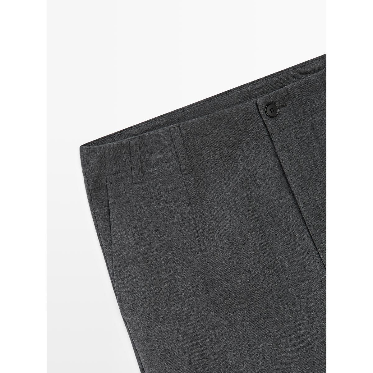 마시모두띠(MASSIMO DUTTI) 스트럭처드 쿨 울 팬츠