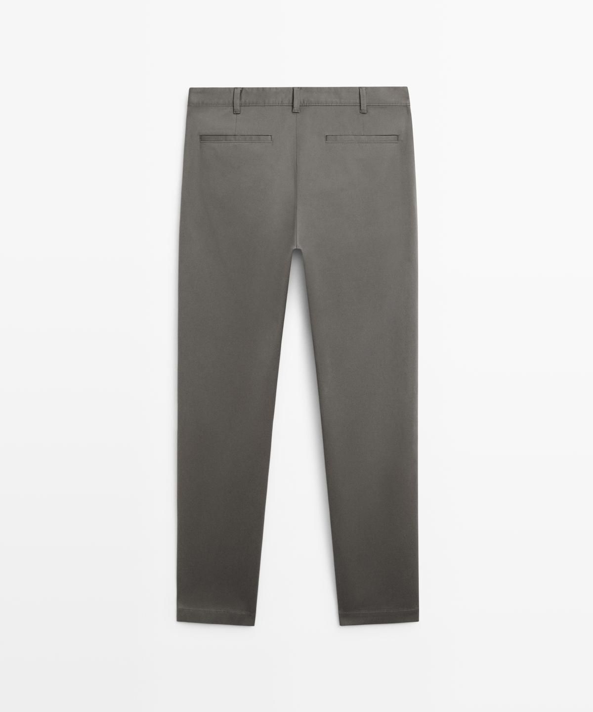 마시모두띠(MASSIMO DUTTI) 코튼 블렌드 슬림핏 팬츠
