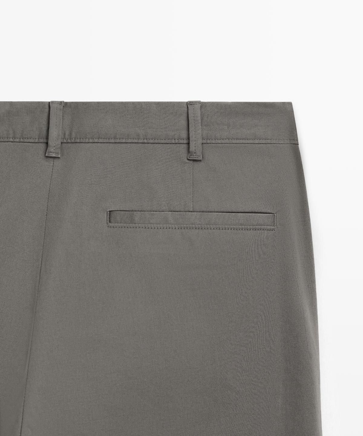 마시모두띠(MASSIMO DUTTI) 코튼 블렌드 슬림핏 팬츠