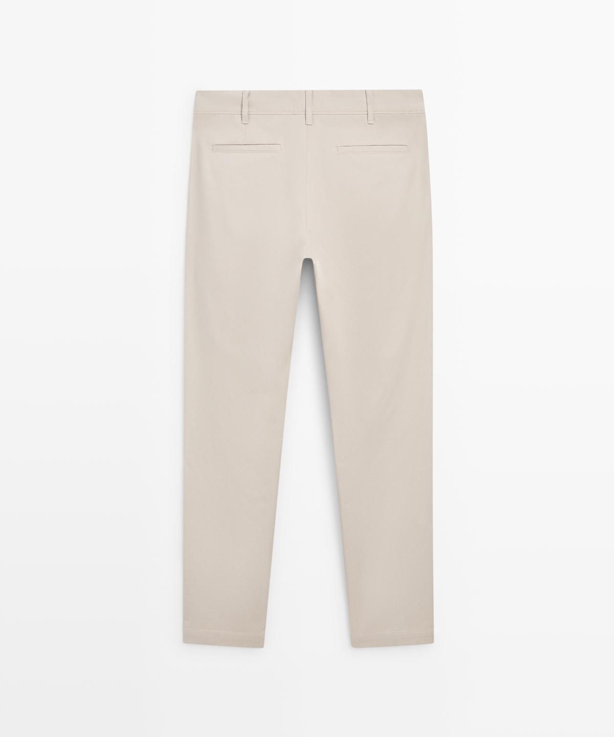 마시모두띠(MASSIMO DUTTI) 코튼 블렌드 슬림핏 팬츠