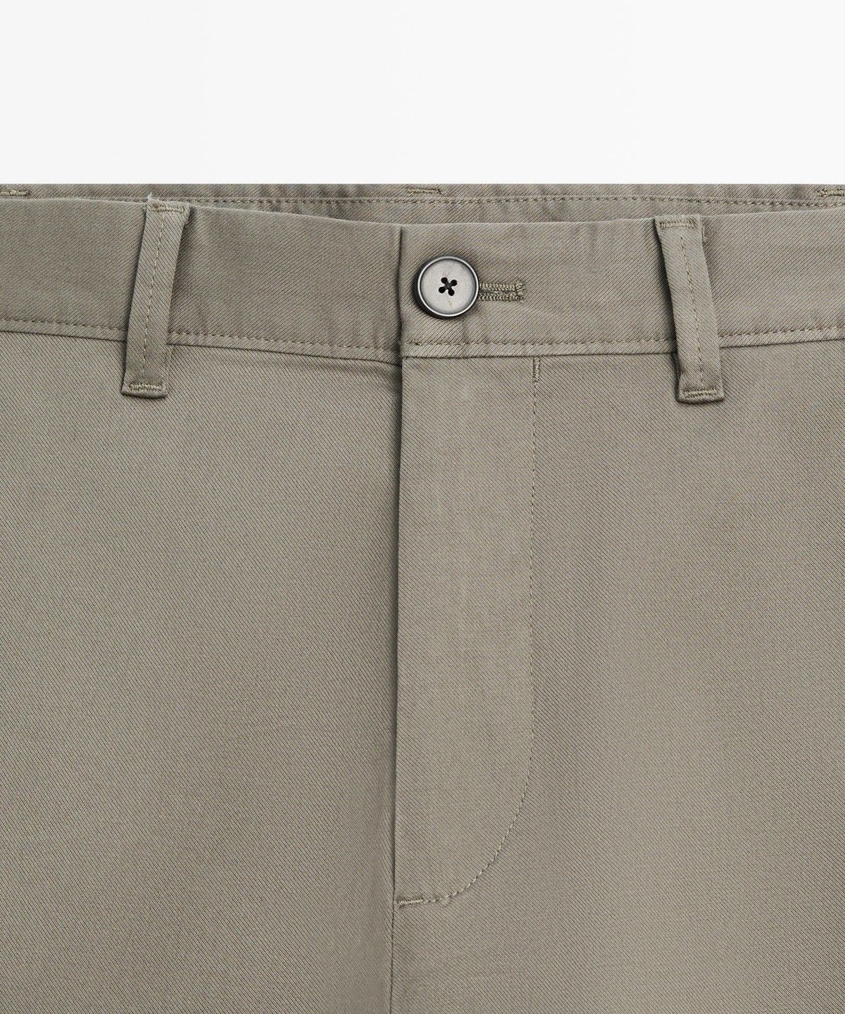 마시모두띠(MASSIMO DUTTI) 코튼 블렌드 슬림핏 팬츠