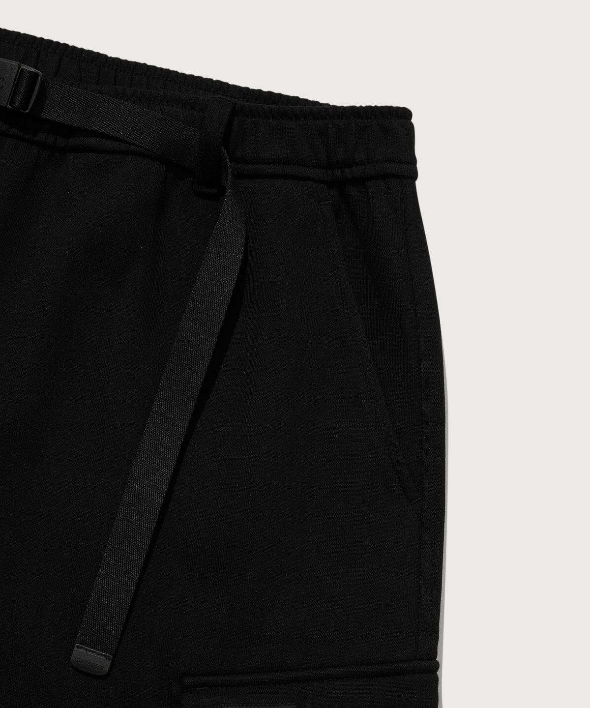 커버낫(COVERNAT) 와이드 카고 스웻 팬츠 블랙