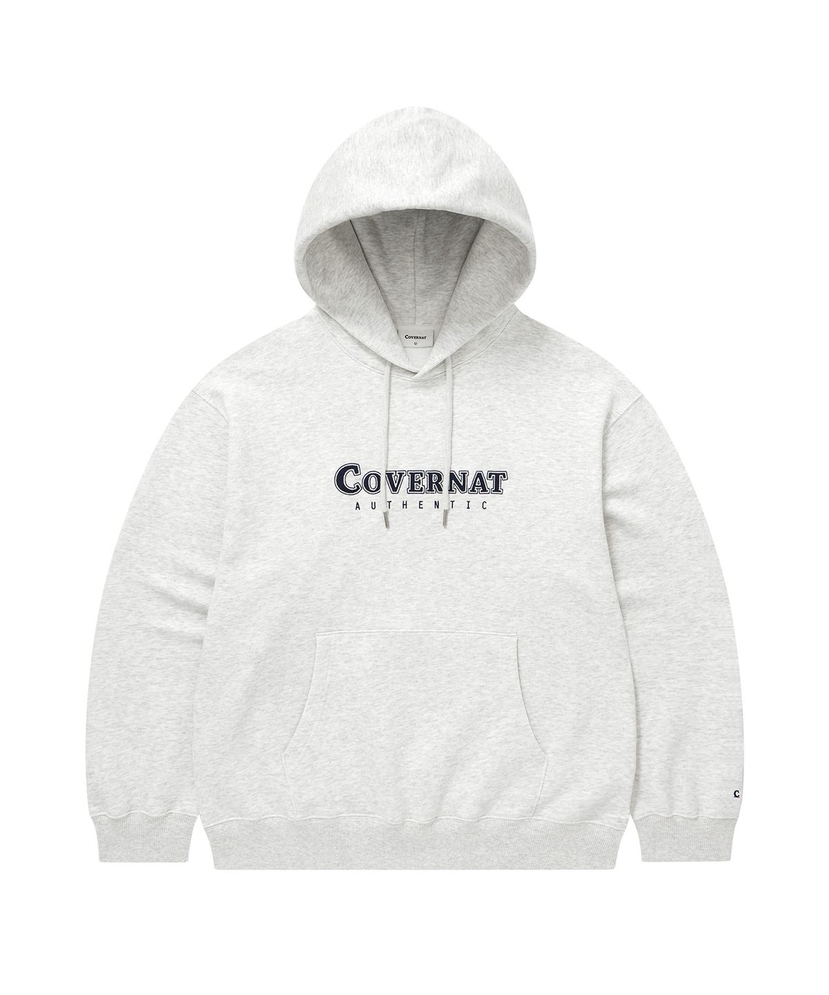 커버낫(COVERNAT) 센터 로고 후디 헤더 그레이