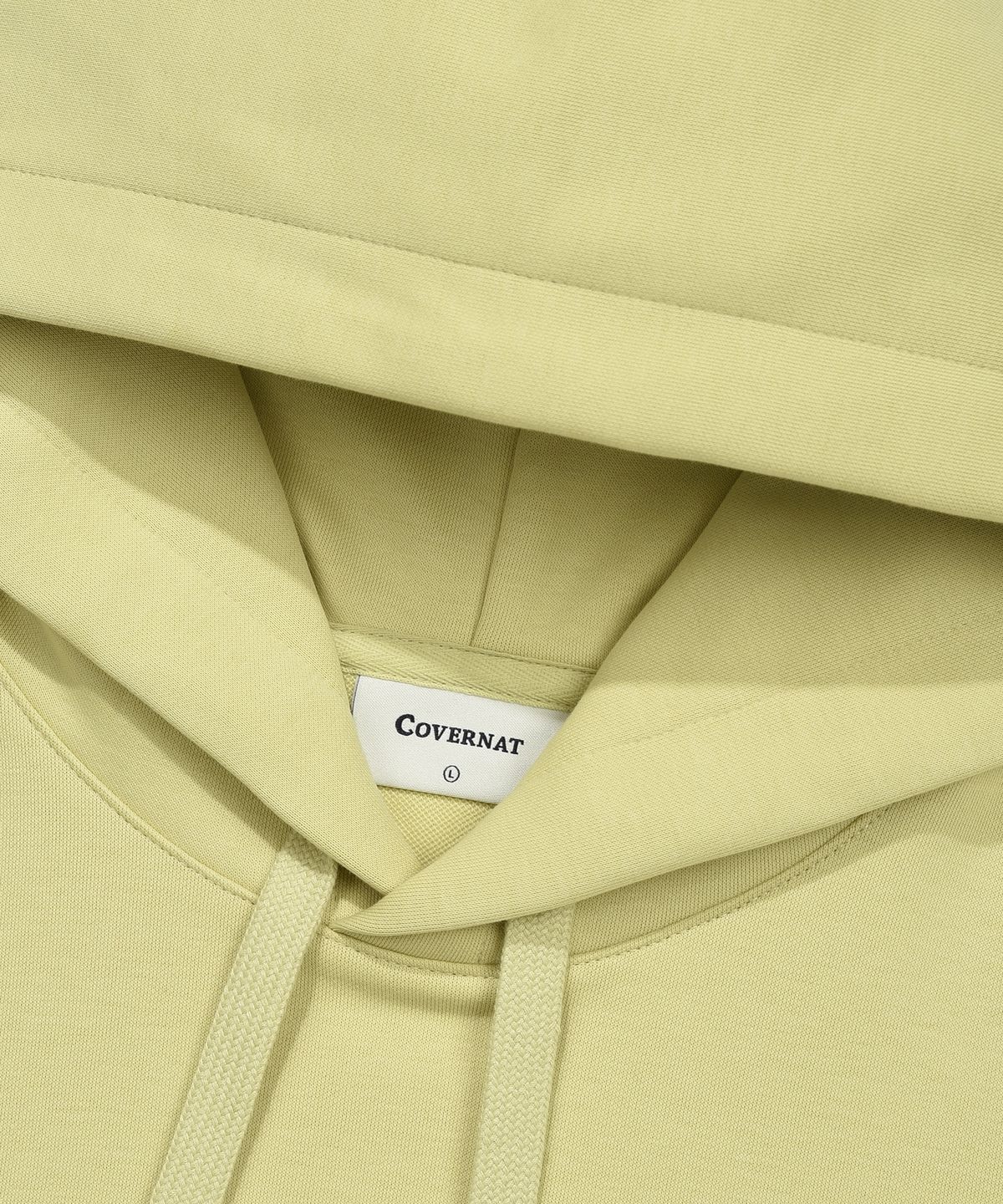 커버낫(COVERNAT) 스몰 C 로고 후디 옐로우