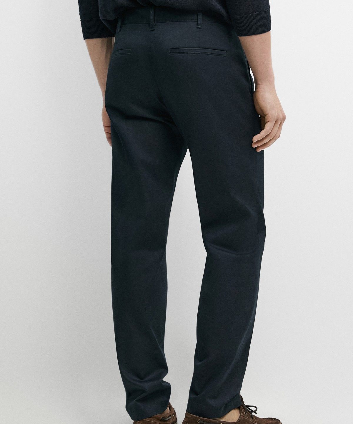 마시모두띠(MASSIMO DUTTI) 코튼 블렌드 슬림핏 팬츠