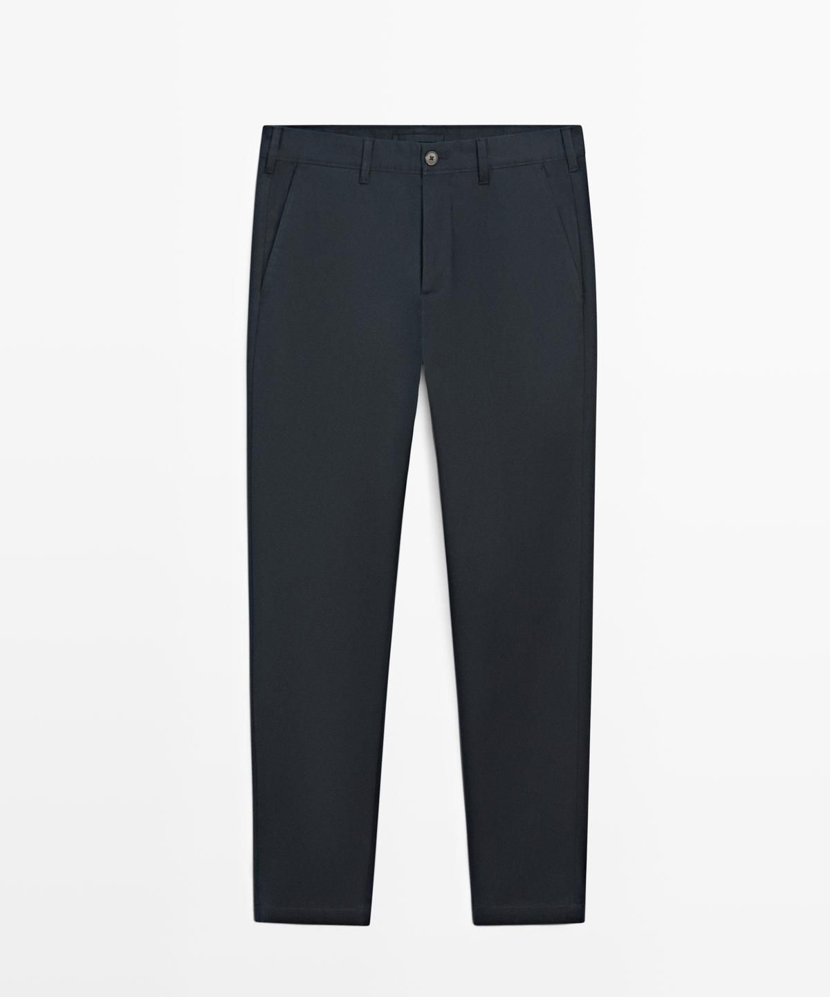 마시모두띠(MASSIMO DUTTI) 코튼 블렌드 슬림핏 팬츠