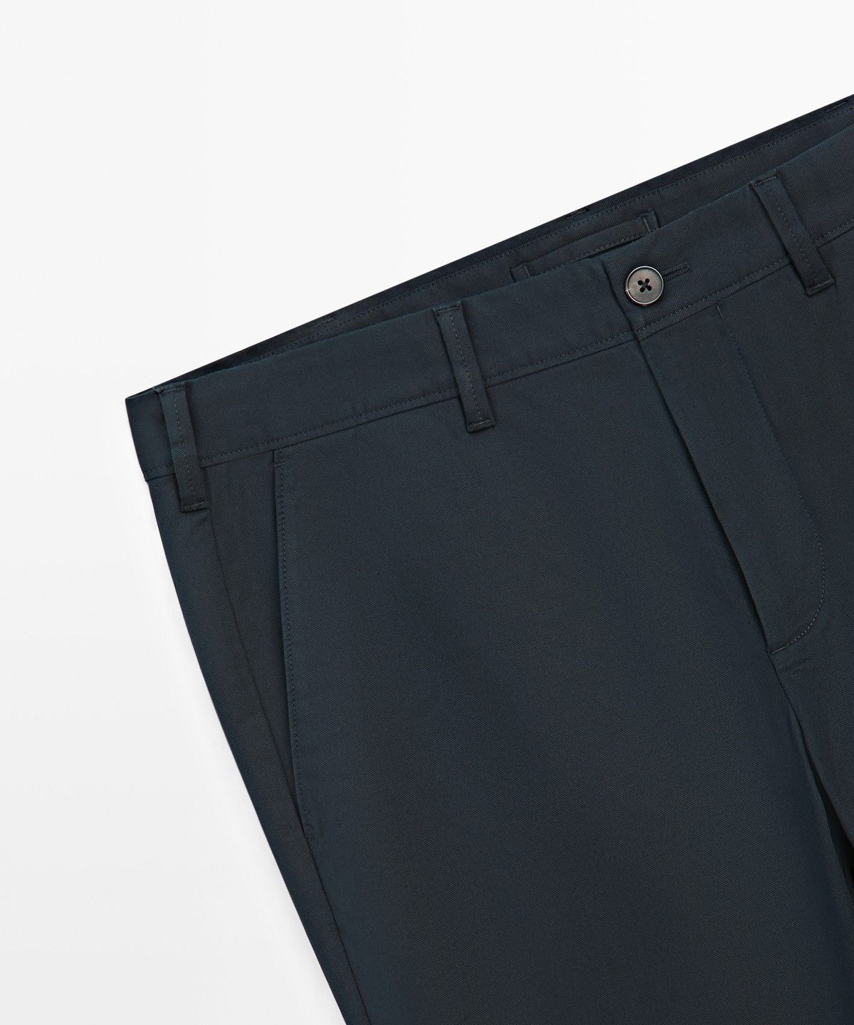 마시모두띠(MASSIMO DUTTI) 코튼 블렌드 슬림핏 팬츠