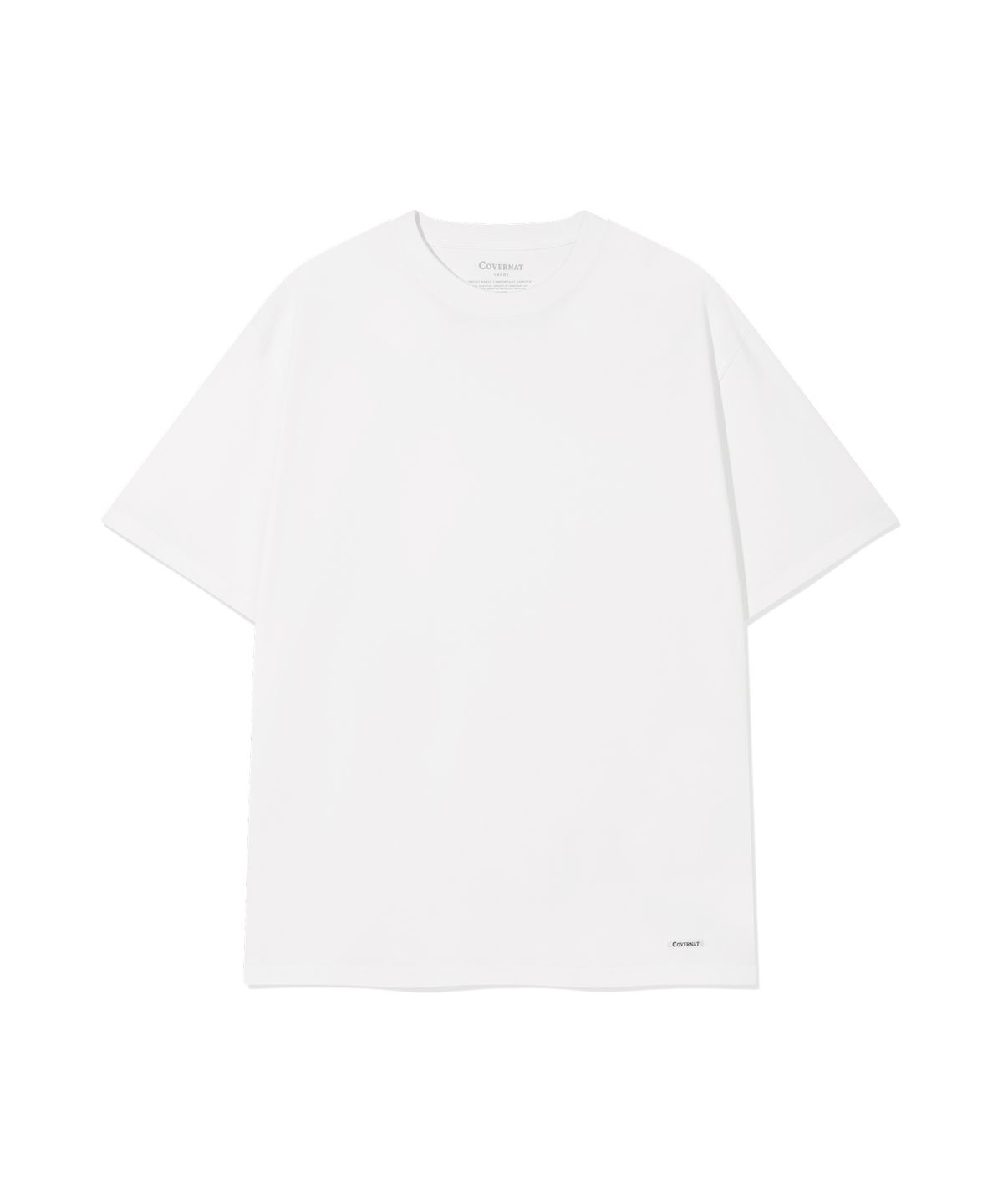 커버낫(COVERNAT) [2PACK] 레이어드 티셔츠 블랙/화이트