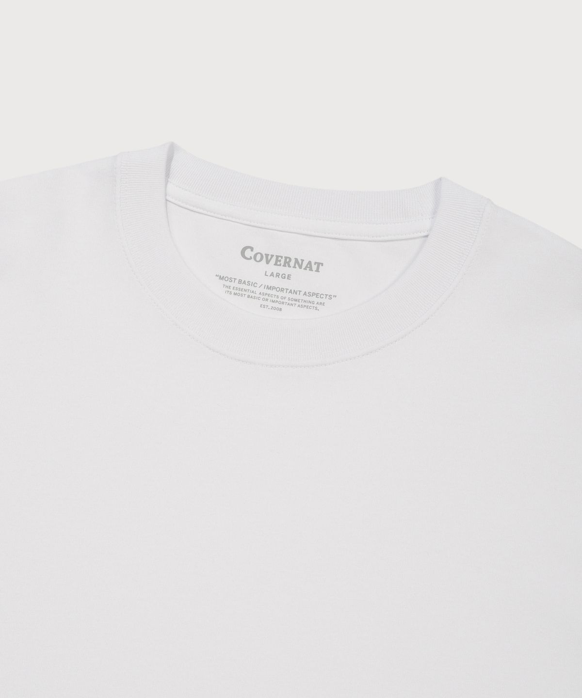 커버낫(COVERNAT) [2PACK] 레이어드 티셔츠 블랙/화이트