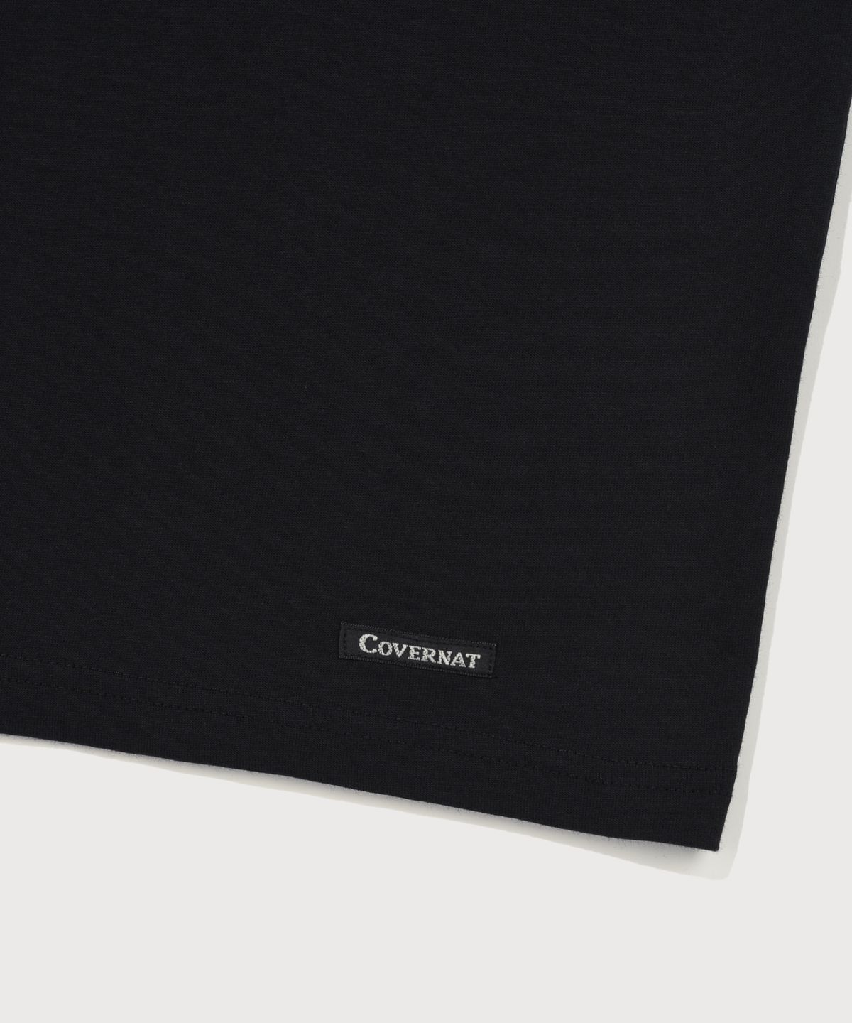 커버낫(COVERNAT) [2PACK] 레이어드 티셔츠 블랙/화이트