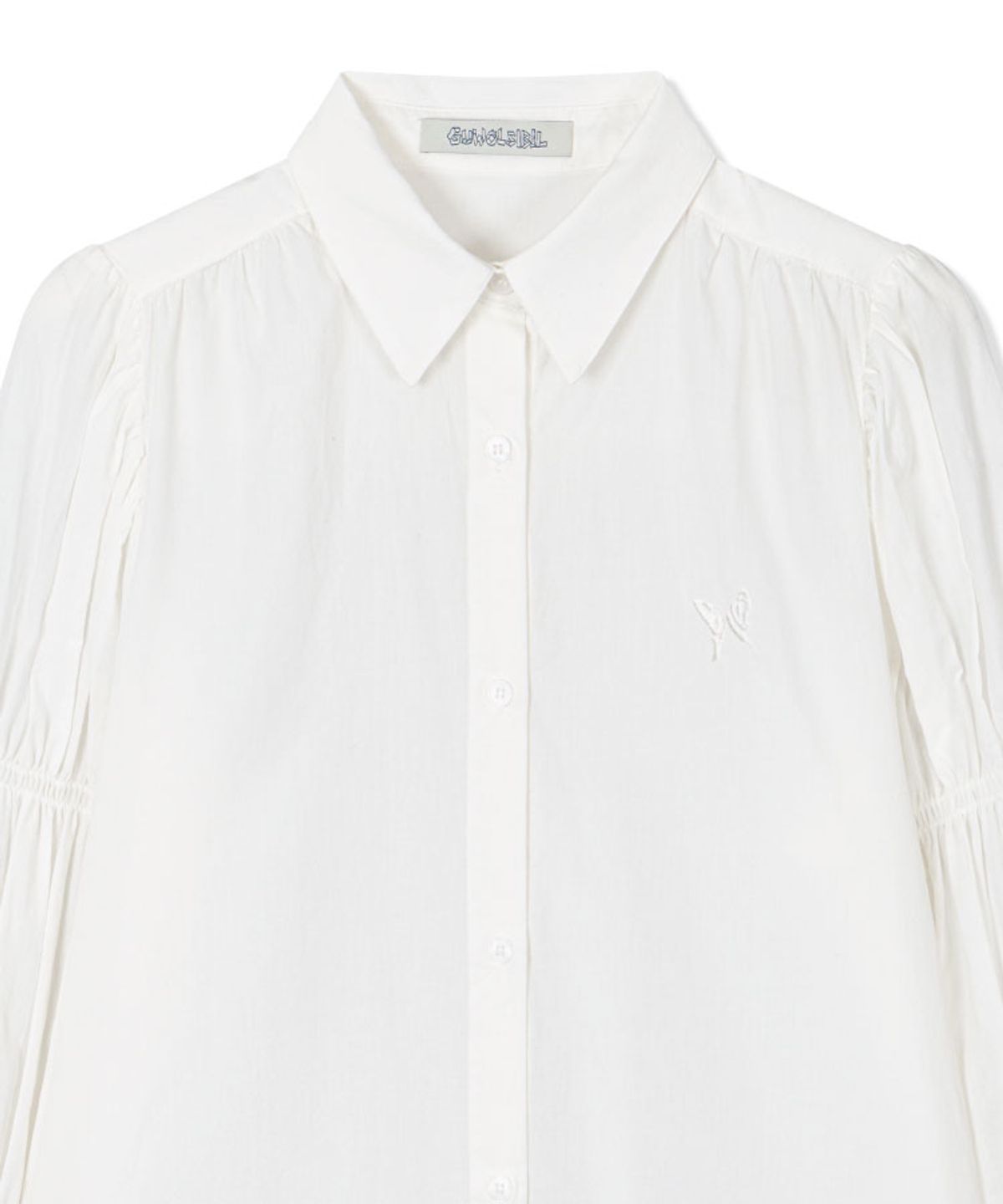구월십일(GUWOLSIBIL) SMOCKING DRESS SHIRT WHITE