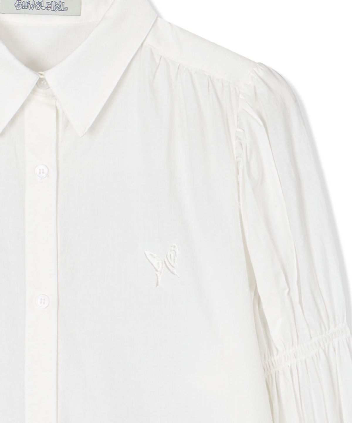 구월십일(GUWOLSIBIL) SMOCKING DRESS SHIRT WHITE
