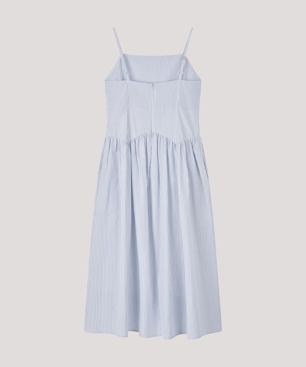 더 릴(THE LILLE) Shirring long Dress_Skylblue