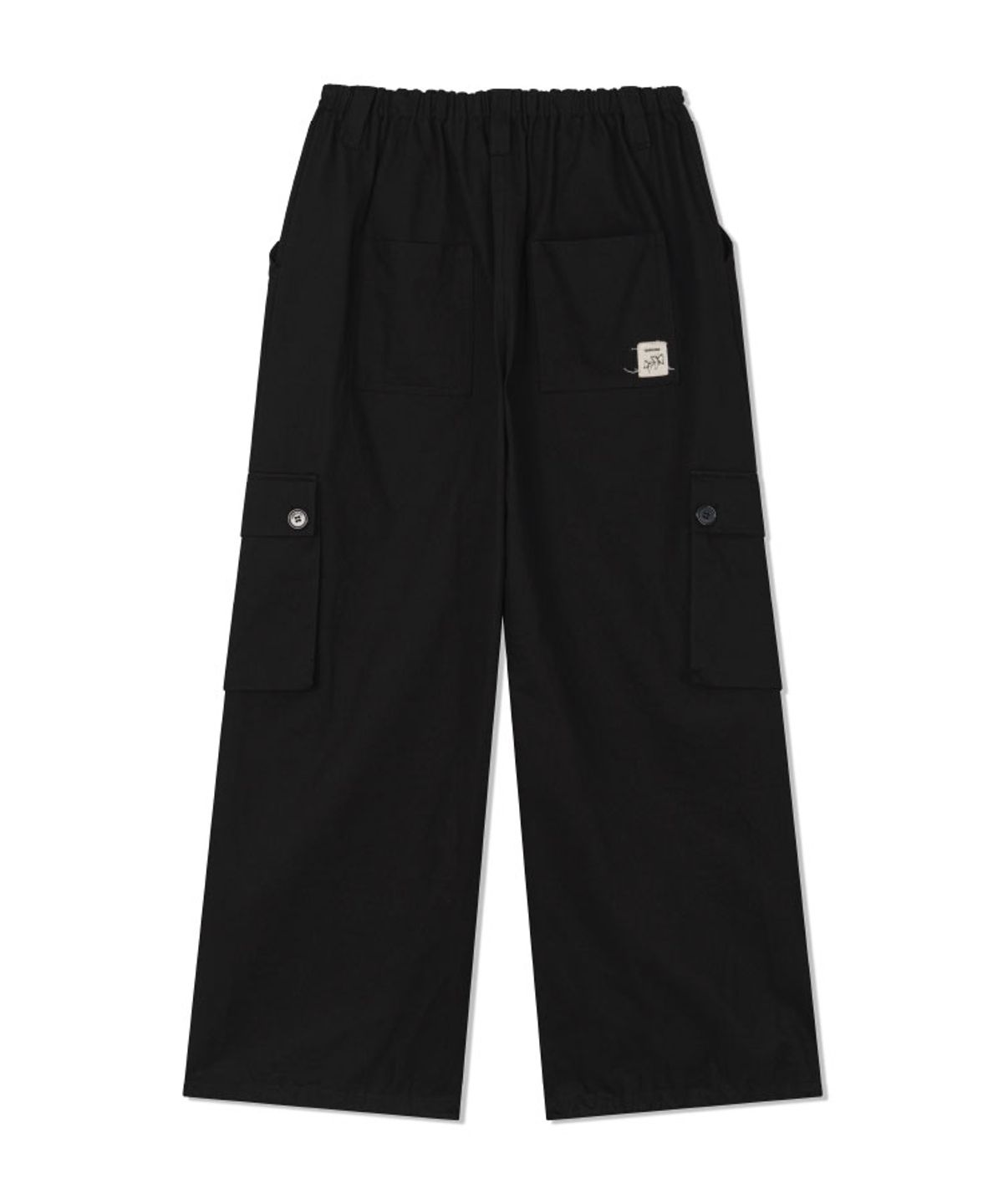 구월십일(GUWOLSIBIL) BOHEMIAN WIDE BANDING PANTS BLACK