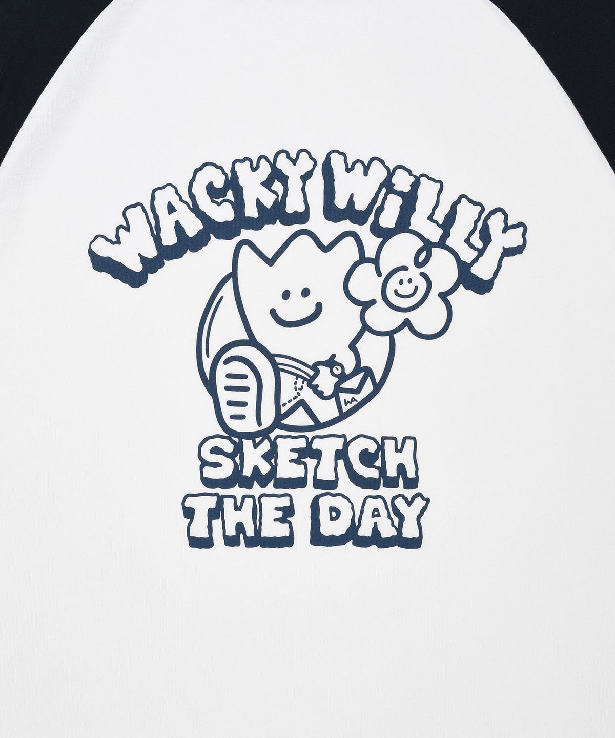 와키윌리(WACKY WILLY) 나글랑 롱슬리브 화이트