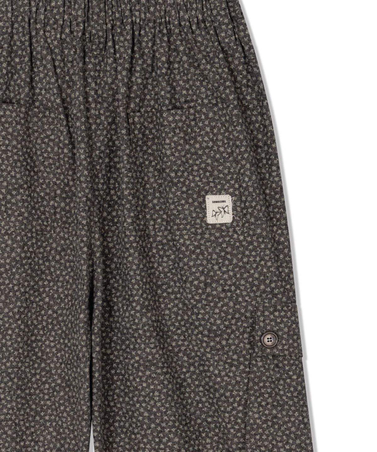 구월십일(GUWOLSIBIL) BOHEMIAN WIDE BANDING PANTS DEEP KHAKI