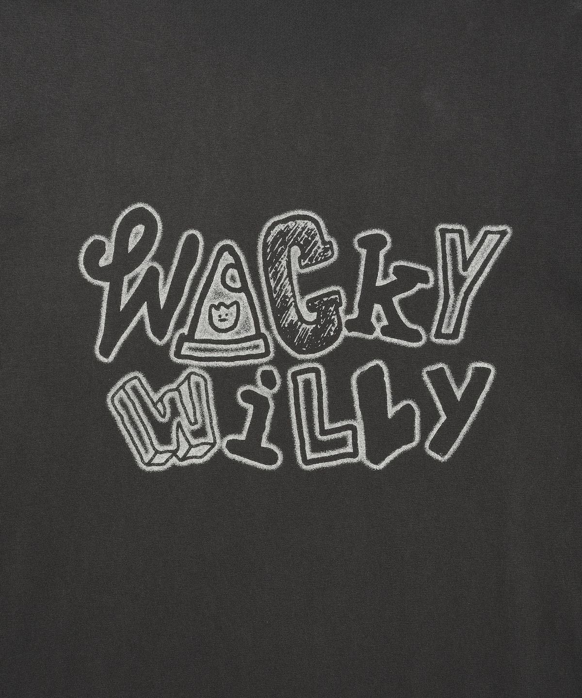 와키윌리(WACKY WILLY) 피그먼트 워싱 롱슬리브 차콜