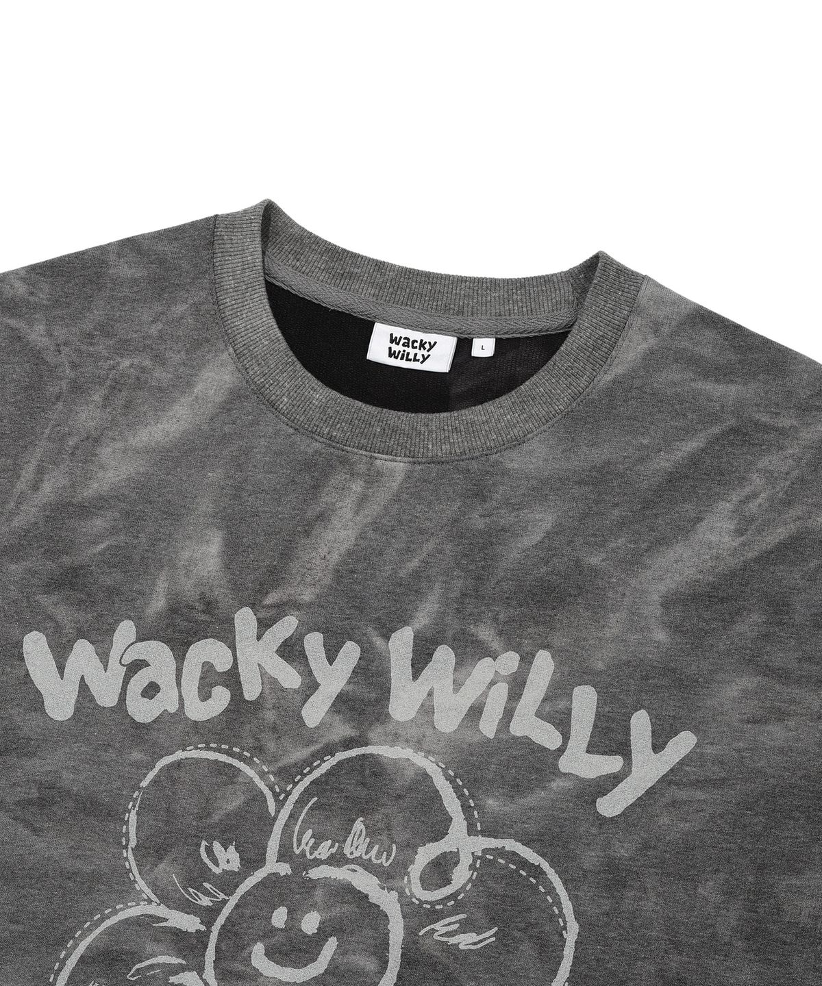 와키윌리(WACKY WILLY) 빅릴리 맨투맨 차콜