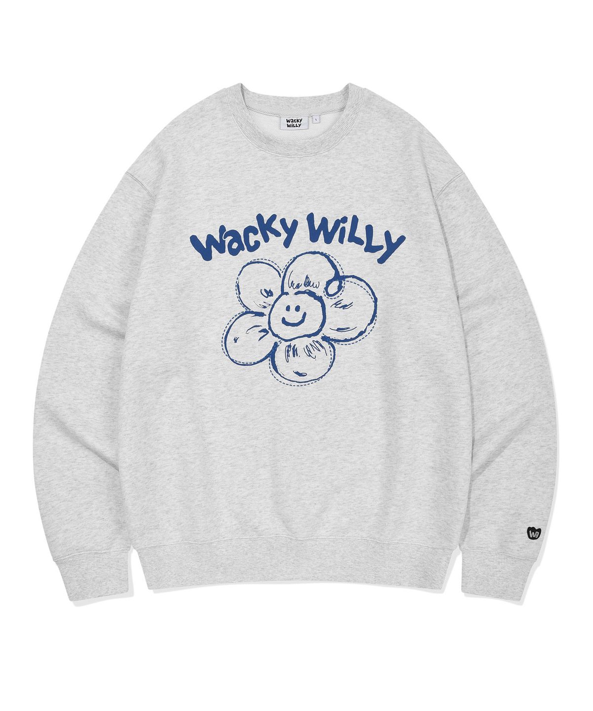 와키윌리(WACKY WILLY) 빅릴리 맨투맨 라이트 그레이