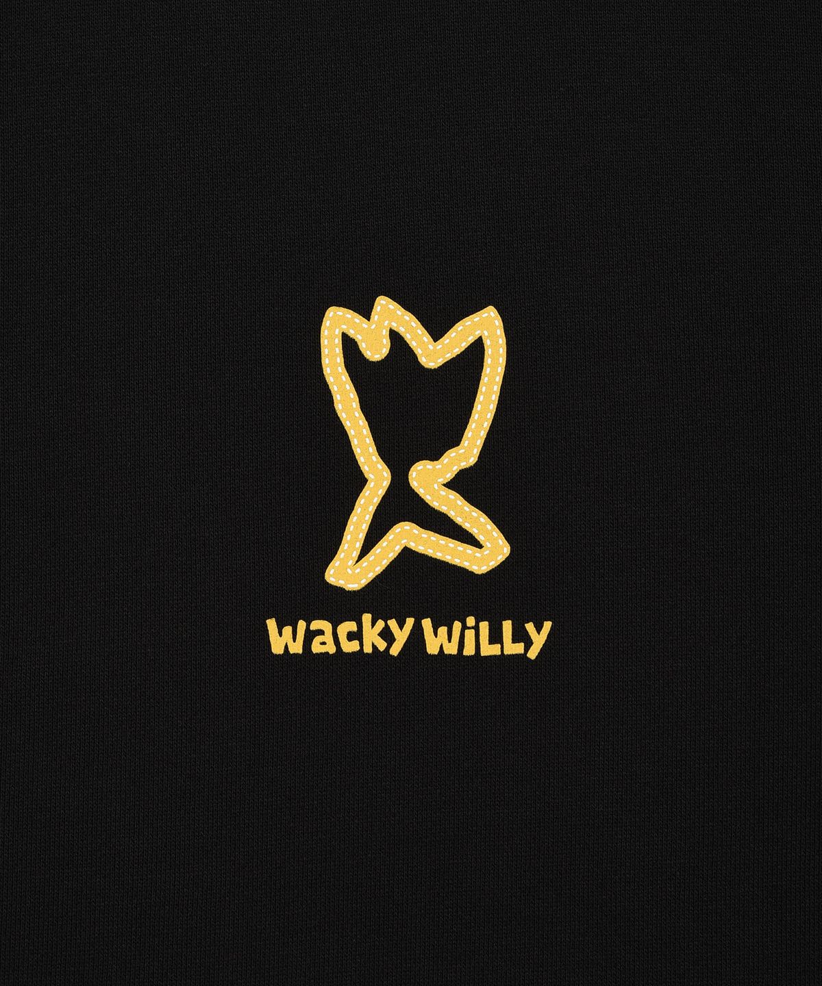 와키윌리(WACKY WILLY) 키키 배색 스티치 맨투맨 블랙