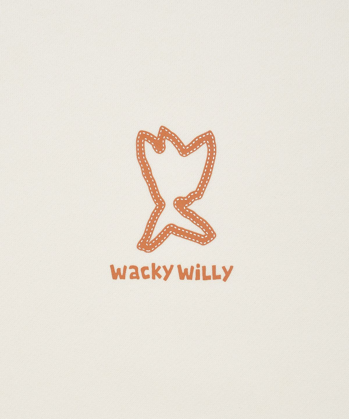 와키윌리(WACKY WILLY) 키키 배색 스티치 맨투맨 크림