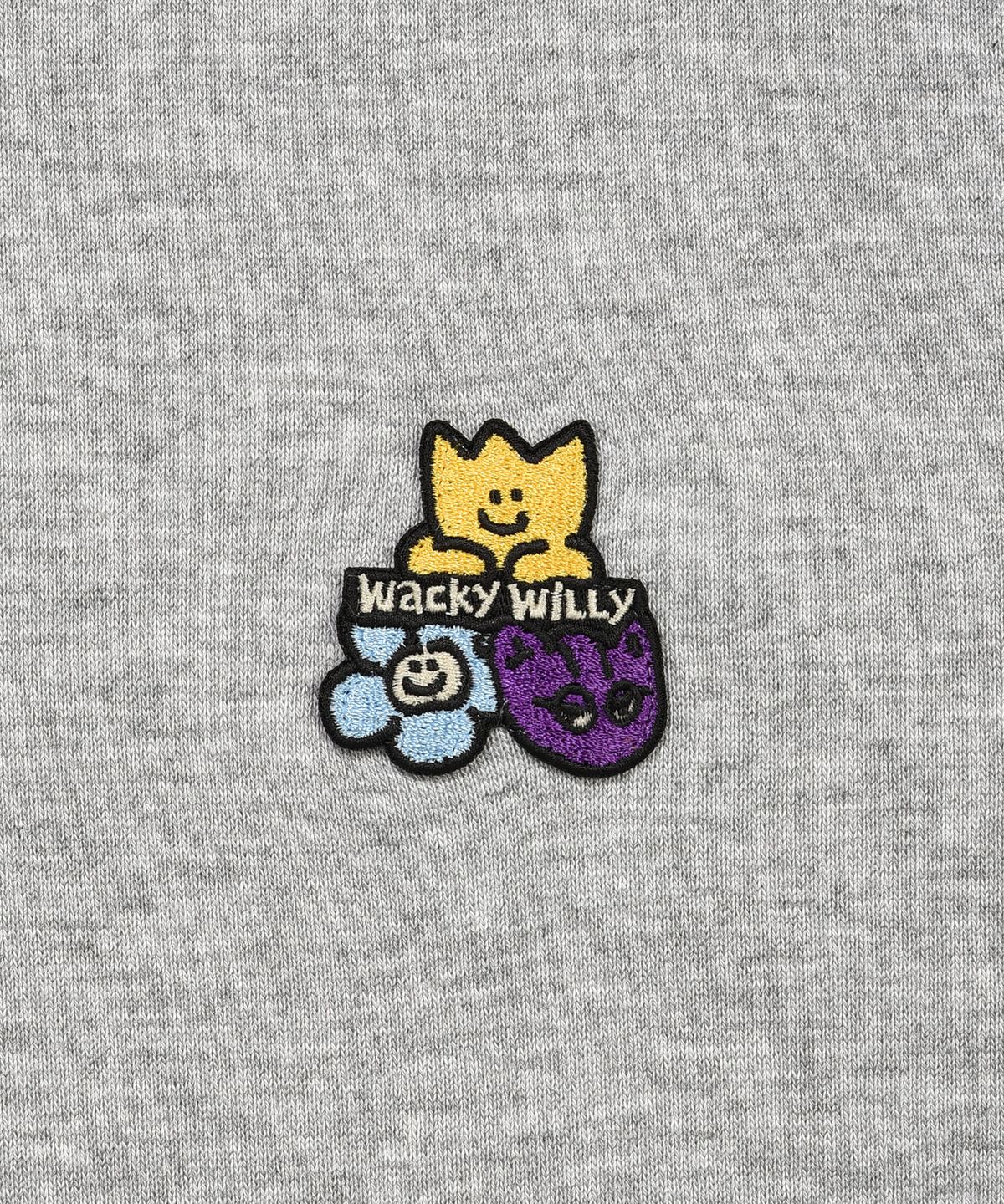 와키윌리(WACKY WILLY) 더블 와펜 후드 스웻 그레이