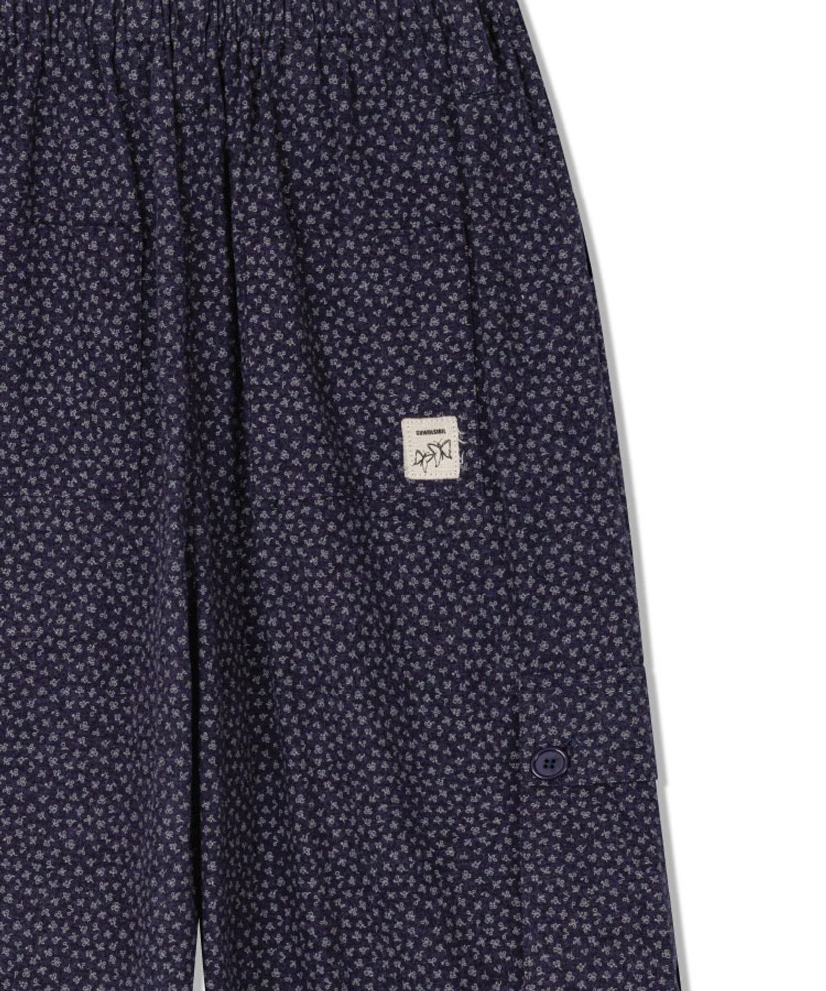 구월십일(GUWOLSIBIL) BOHEMIAN WIDE BANDING PANTS DARK PURPLE